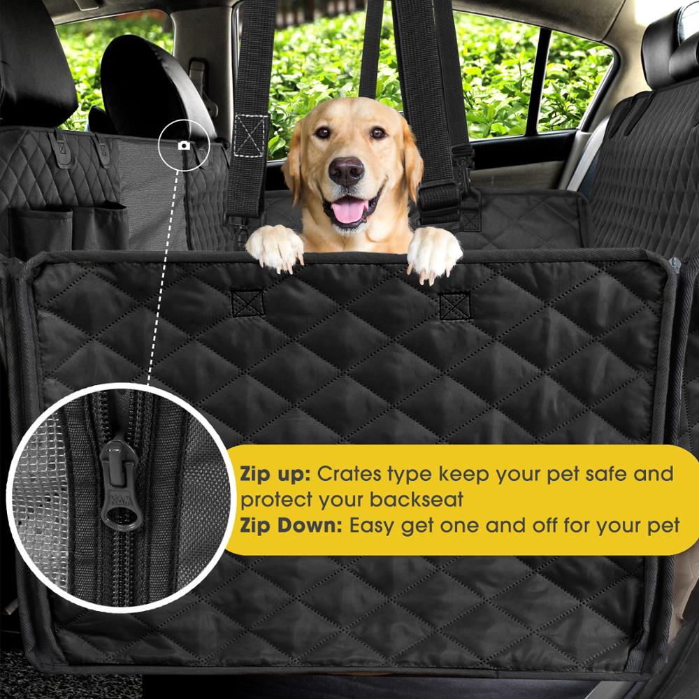 Funda de asiento trasero de coche para perro, impermeable para viaje estera de perro, gato, portador de perro, hamaca de coche, Protector de cojín