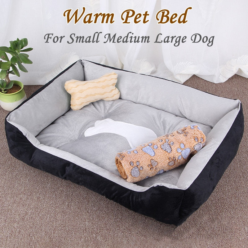 Cama para perros y mascotas, sofá cálido, alfombrillas para perros para perros pequeños, medianos y grandes, cama suave para mascotas para perros, casa lavable para gatos, cachorros, alfombrilla de algodón para perrera