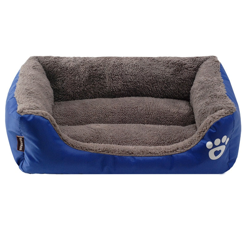 S-3XL Del Color Del Caramelo de la Pata del Animal Doméstico Sofá Camas Para Perros Impermeable Inferior Suave Fleece Caliente de la Casa Cama del Gato