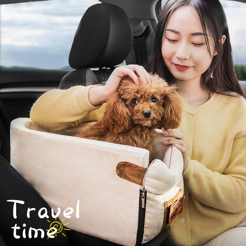 Cama portátil de viaje para gato y perro, asiento de seguridad para coche, Protector de transporte para perros pequeños, Chihuahua, Teddy