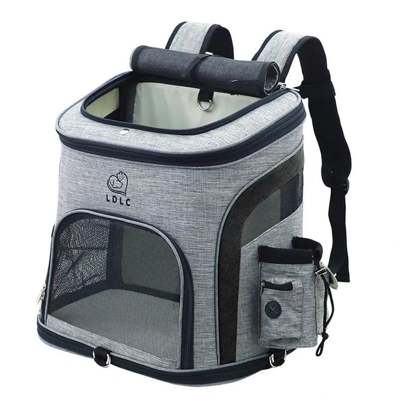 Bolsa de viaje para mascotas, Mochila deportiva portátil, plegable y transpirable, juguete para gatos y perros medianos
