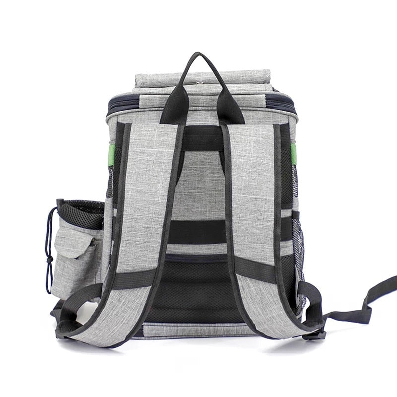 Bolsa de viaje para mascotas, Mochila deportiva portátil, plegable y transpirable, juguete para gatos y perros medianos