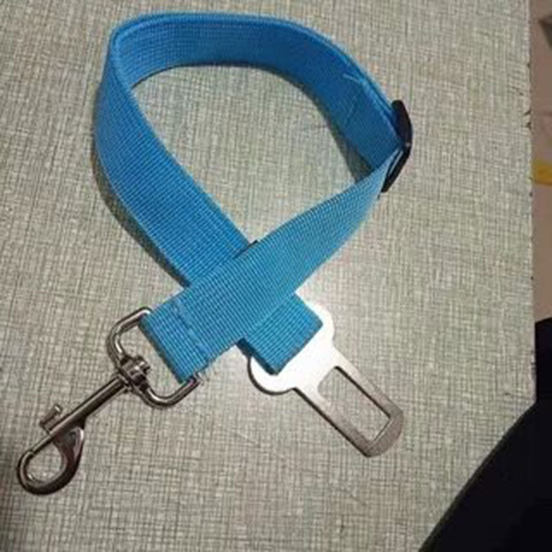 Cinturón de seguridad ajustable para perro y gato, correa de seguridad para vehículo, Collar de tracción de viaje, arnés para perro, Clip de plomo, producto para mascotas