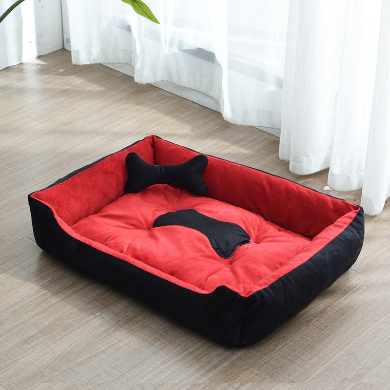 Cama para perros y mascotas, sofá cálido, alfombrillas para perros para perros pequeños, medianos y grandes, cama suave para mascotas para perros, casa lavable para gatos, cachorros, alfombrilla de algodón para perrera