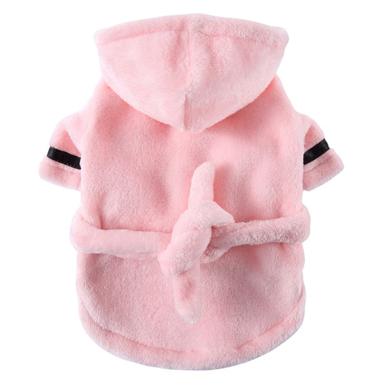 Bata de baño suave para mascotas, ropa de dormir para perros y gatos, toalla de secado para cachorros, accesorios para mascotas