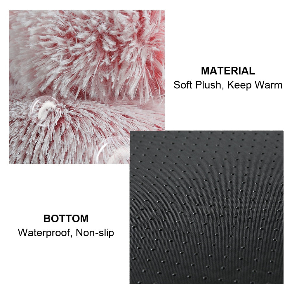 Cama redonda de felpa semicerrada para mascotas, casa cálida para perros y gatos, nido para gatos, perrera, sofá, esterilla, cesta, saco de dormir, caliente, Invierno