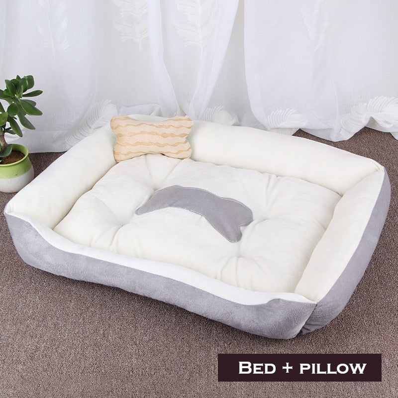 Cama para perros y mascotas, sofá cálido, alfombrillas para perros para perros pequeños, medianos y grandes, cama suave para mascotas para perros, casa lavable para gatos, cachorros, alfombrilla de algodón para perrera