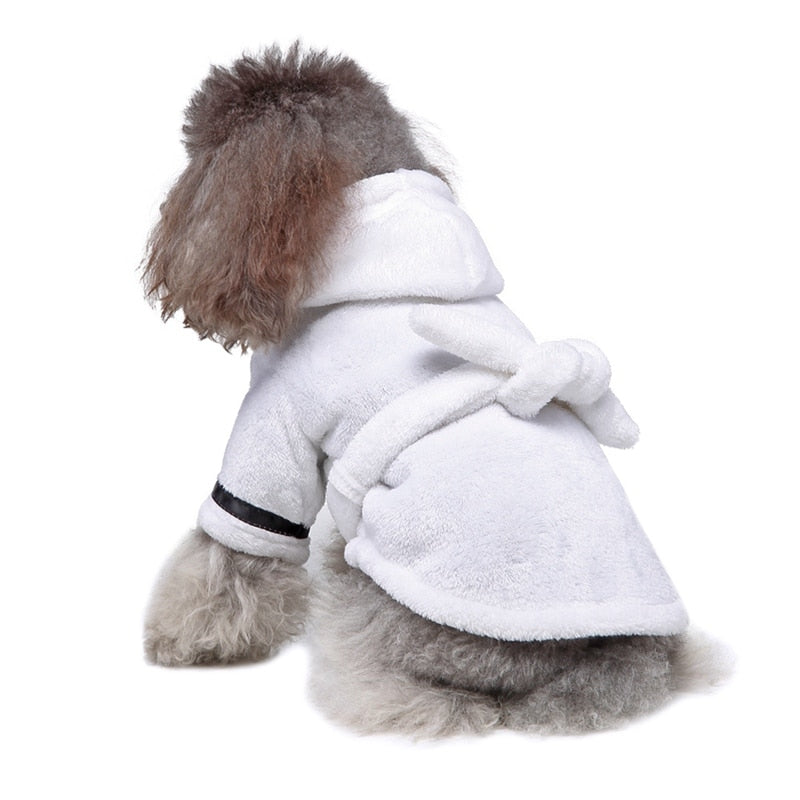 Bata de baño suave para mascotas, ropa de dormir para perros y gatos, toalla de secado para cachorros, accesorios para mascotas
