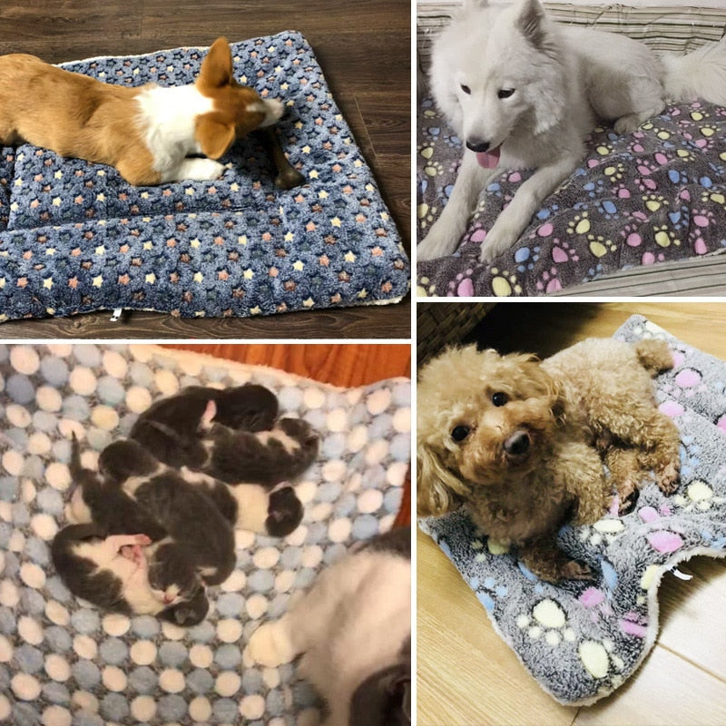 Alfombrillas gruesas para mascotas, cama suave para gatos, alfombrilla para perros pequeños y grandes, manta de invierno, productos para mascotas