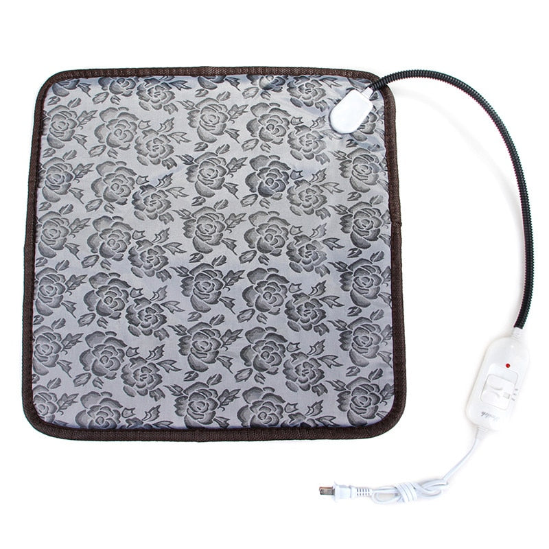 Almohadilla de calefacción eléctrica impermeable para mascotas, calentador de cama de invierno para perros y gatos, manta cálida, enchufe europeo y estadounidense, 3 modos, 45cm x 45cm
Almohadilla de calefacción eléctrica im