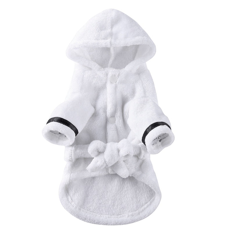 Bata de baño suave para mascotas, ropa de dormir para perros y gatos, toalla de secado para cachorros, accesorios para mascotas