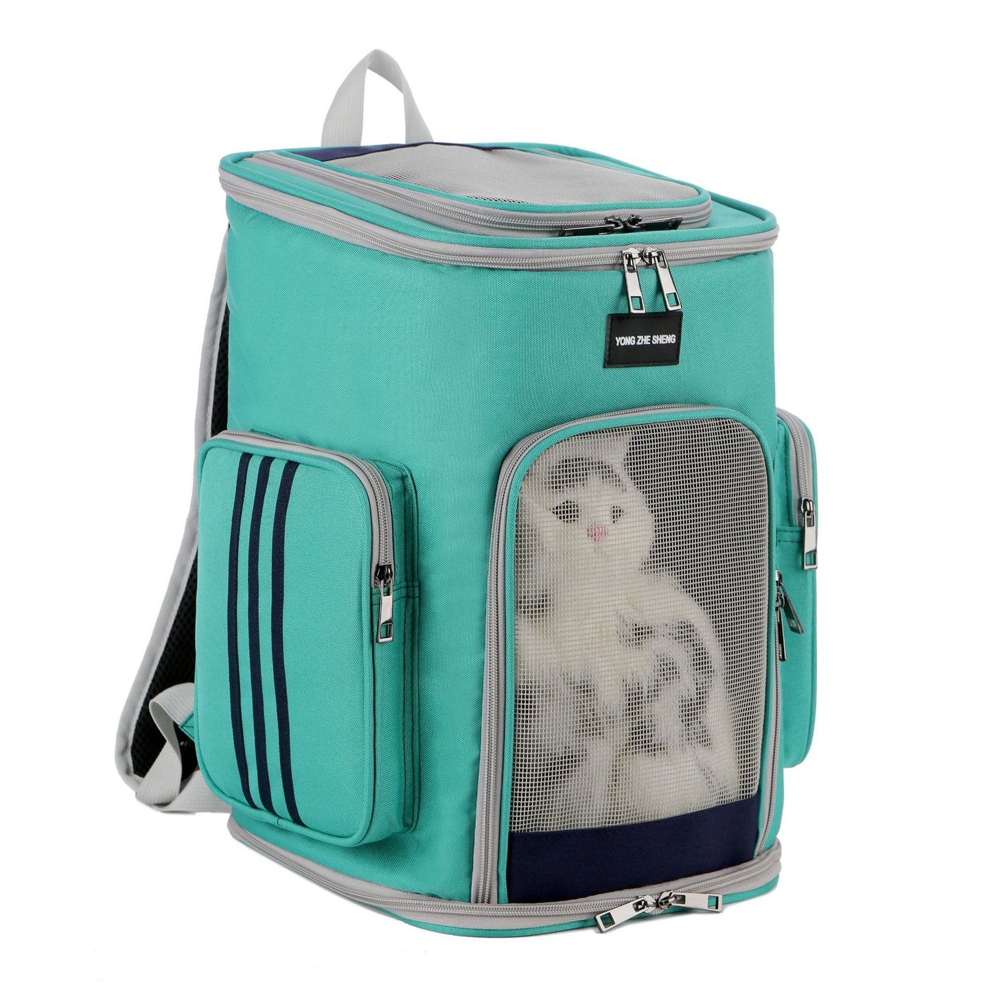 Mochila porta gato para mascotas, bolsa de viaje para gatos pequeños, bolsa de transporte para cachorros, productos portátiles, 5 estilos