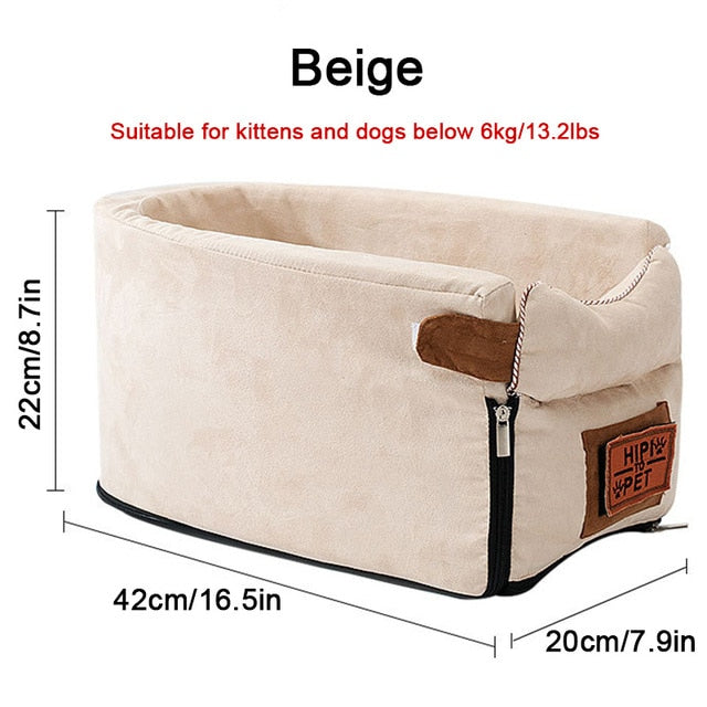 Cama portátil de viaje para gato y perro, asiento de seguridad para coche, Protector de transporte para perros pequeños, Chihuahua, Teddy