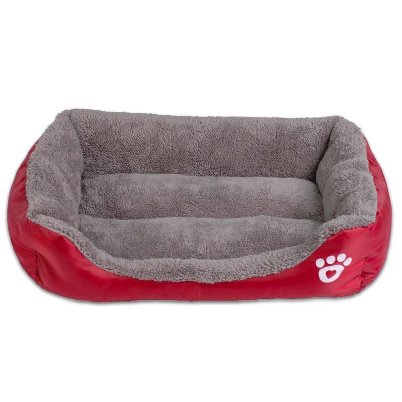 S-3XL Del Color Del Caramelo de la Pata del Animal Doméstico Sofá Camas Para Perros Impermeable Inferior Suave Fleece Caliente de la Casa Cama del Gato