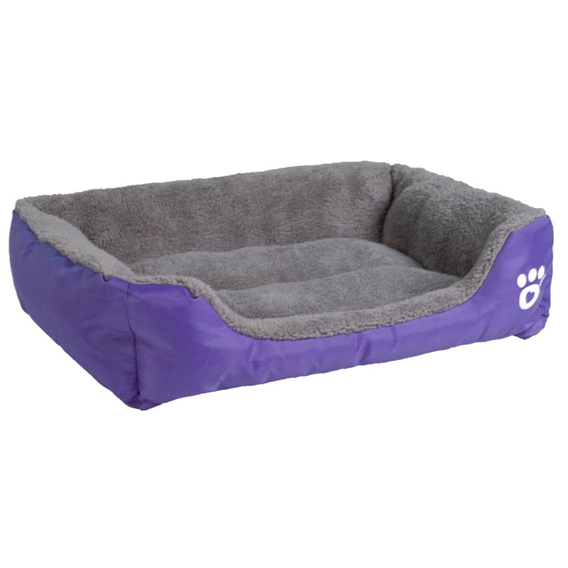 S-3XL Del Color Del Caramelo de la Pata del Animal Doméstico Sofá Camas Para Perros Impermeable Inferior Suave Fleece Caliente de la Casa Cama del Gato