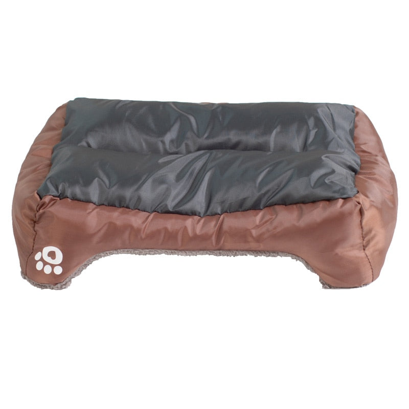 S-3XL Del Color Del Caramelo de la Pata del Animal Doméstico Sofá Camas Para Perros Impermeable Inferior Suave Fleece Caliente de la Casa Cama del Gato
