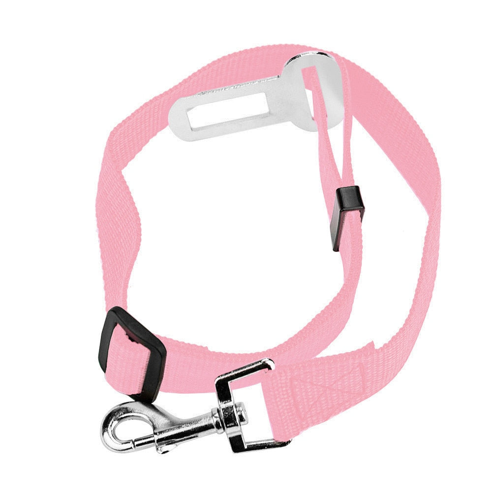 Cinturón de seguridad de coche para mascotas, accesorios para perros, arnés ajustable, correa de plomo, Clip de viaje para perros pequeños y medianos, Collar para cachorros, suministros para mascotas