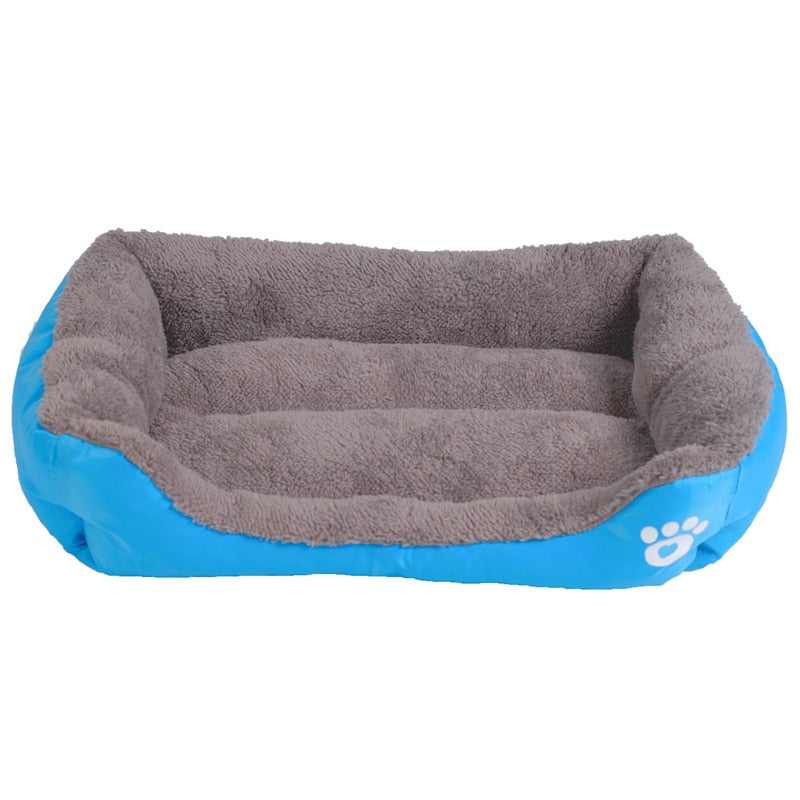S-3XL Del Color Del Caramelo de la Pata del Animal Doméstico Sofá Camas Para Perros Impermeable Inferior Suave Fleece Caliente de la Casa Cama del Gato