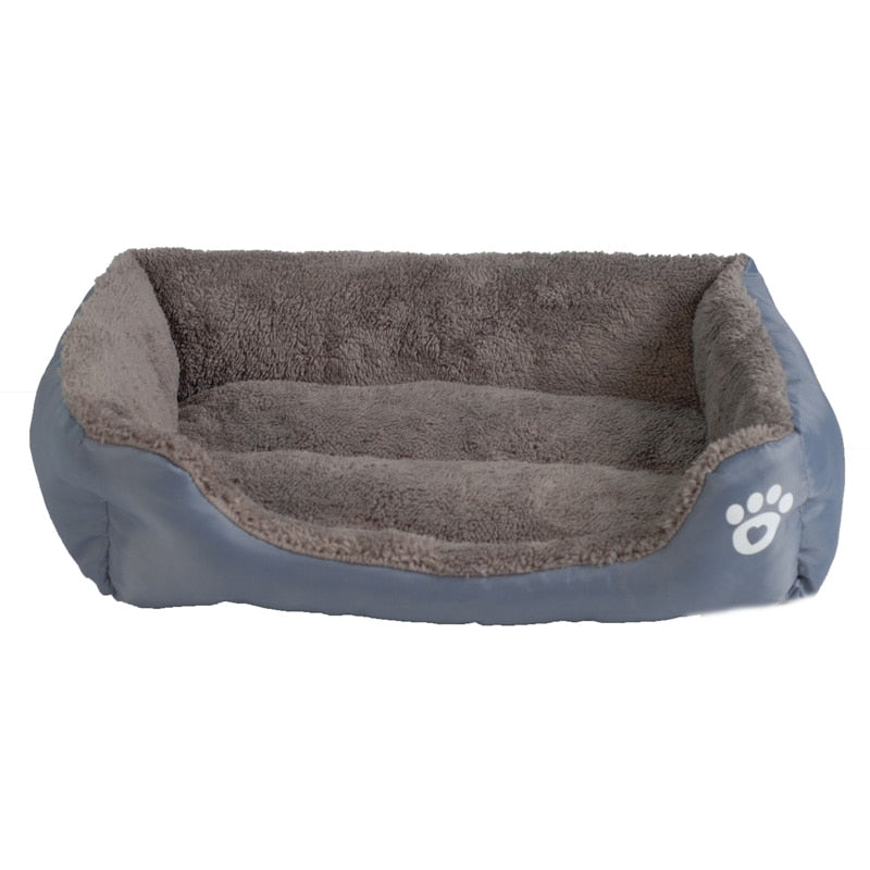 S-3XL Del Color Del Caramelo de la Pata del Animal Doméstico Sofá Camas Para Perros Impermeable Inferior Suave Fleece Caliente de la Casa Cama del Gato