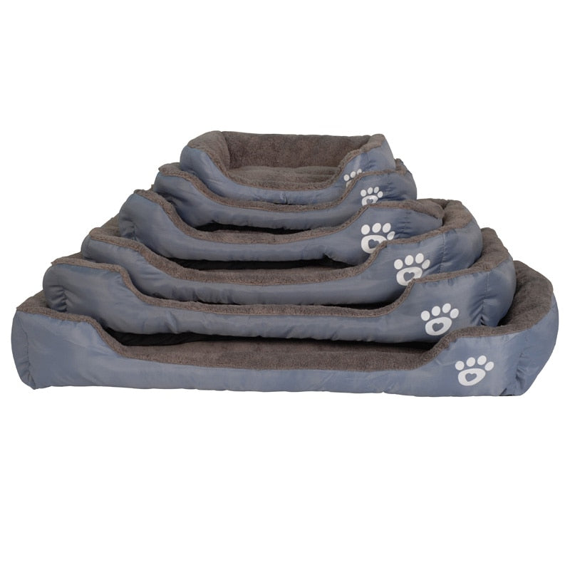 S-3XL Del Color Del Caramelo de la Pata del Animal Doméstico Sofá Camas Para Perros Impermeable Inferior Suave Fleece Caliente de la Casa Cama del Gato