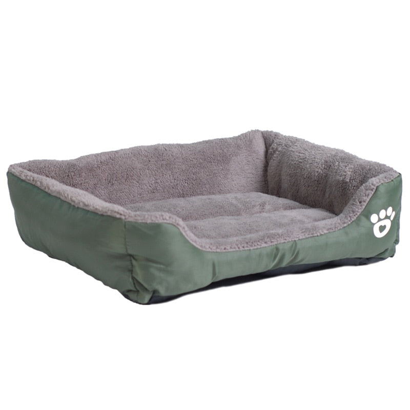 S-3XL Del Color Del Caramelo de la Pata del Animal Doméstico Sofá Camas Para Perros Impermeable Inferior Suave Fleece Caliente de la Casa Cama del Gato