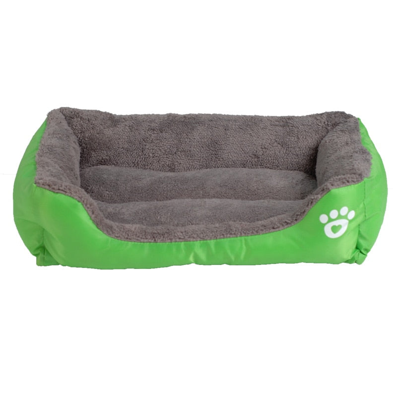 S-3XL Del Color Del Caramelo de la Pata del Animal Doméstico Sofá Camas Para Perros Impermeable Inferior Suave Fleece Caliente de la Casa Cama del Gato