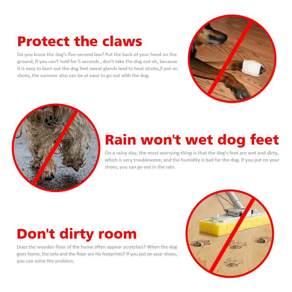 Zapatos impermeables de invierno para mascotas, botas antideslizantes para la nieve, Protector de patas, reflectante cálido para perros medianos y grandes, Labrador y Husky, 4 Uds.