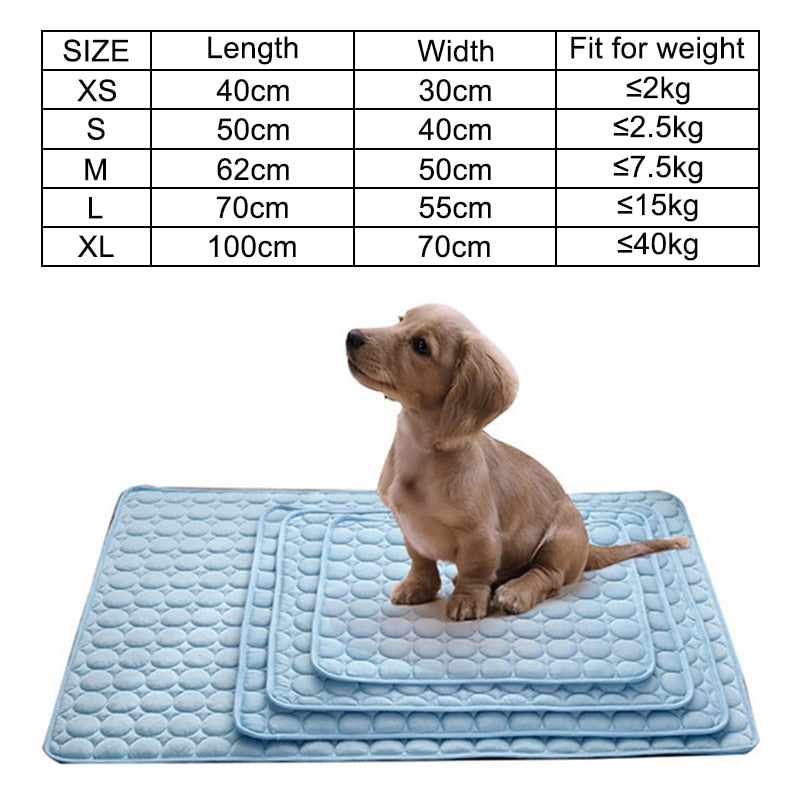 Esterilla transpirable para perros y gatos, manta refrescante para sofá, cama o coche, tapete lavable para mascotas, animales pequeños, medianos y grandes, para el verano