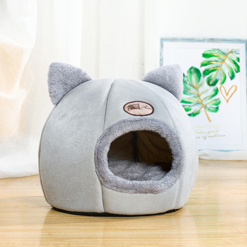 Cama cómoda para dormir profundamente en invierno para Gato, cesta para casa de perro pequeña, productos para mascotas, tienda de campaña acogedora, nido de cueva, Cama Gato interior, novedad