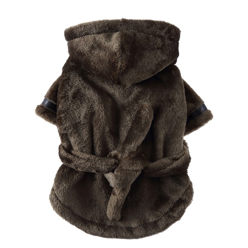 Bata de baño suave para mascotas, ropa de dormir para perros y gatos, toalla de secado para cachorros, accesorios para mascotas