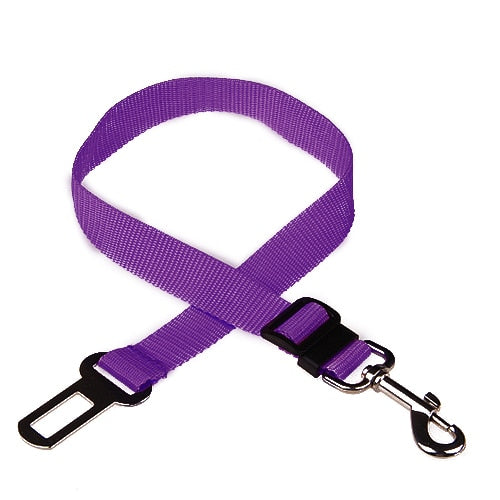 Cinturón de seguridad ajustable para perro y gato, correa de seguridad para vehículo, Collar de tracción de viaje, arnés para perro, Clip de plomo, producto para mascotas