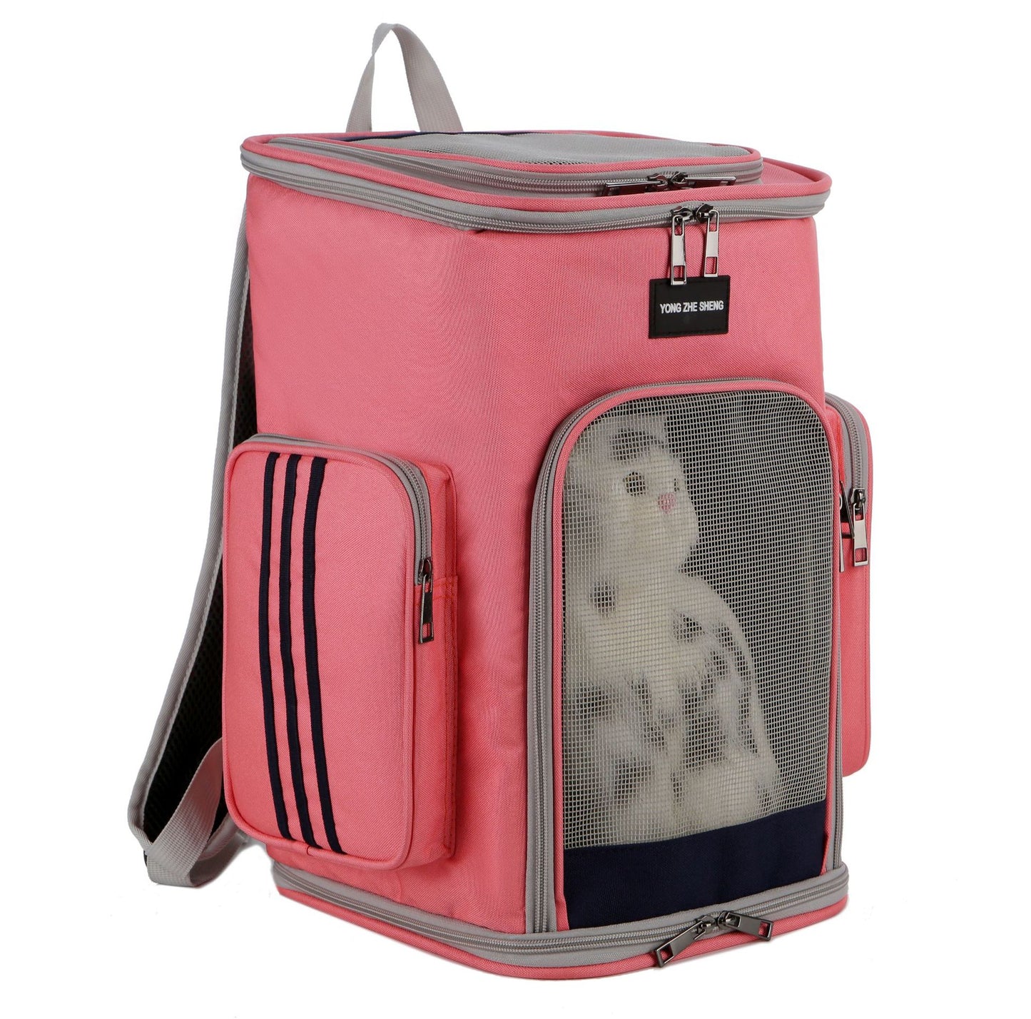 Mochila porta gato para mascotas, bolsa de viaje para gatos pequeños, bolsa de transporte para cachorros, productos portátiles, 5 estilos
