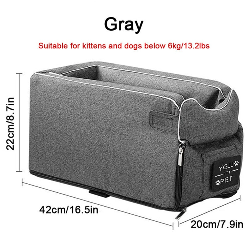 Cama portátil de viaje para gato y perro, asiento de seguridad para coche, Protector de transporte para perros pequeños, Chihuahua, Teddy