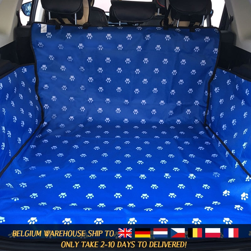 CAWAYI KENNEL-Protector de asiento de coche para mascotas, alfombrilla para maletero, funda protectora para transporte de gatos y perros, soporte para coche