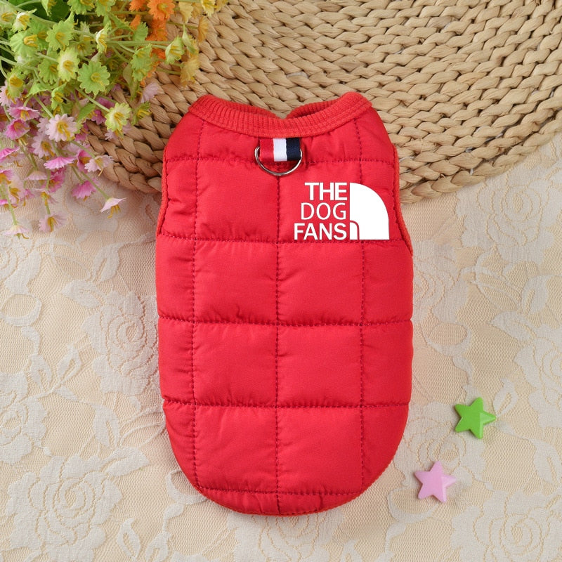 Ropa de invierno de algodon, sobretodo abrigado para perros pequeños, medianos y grandes.