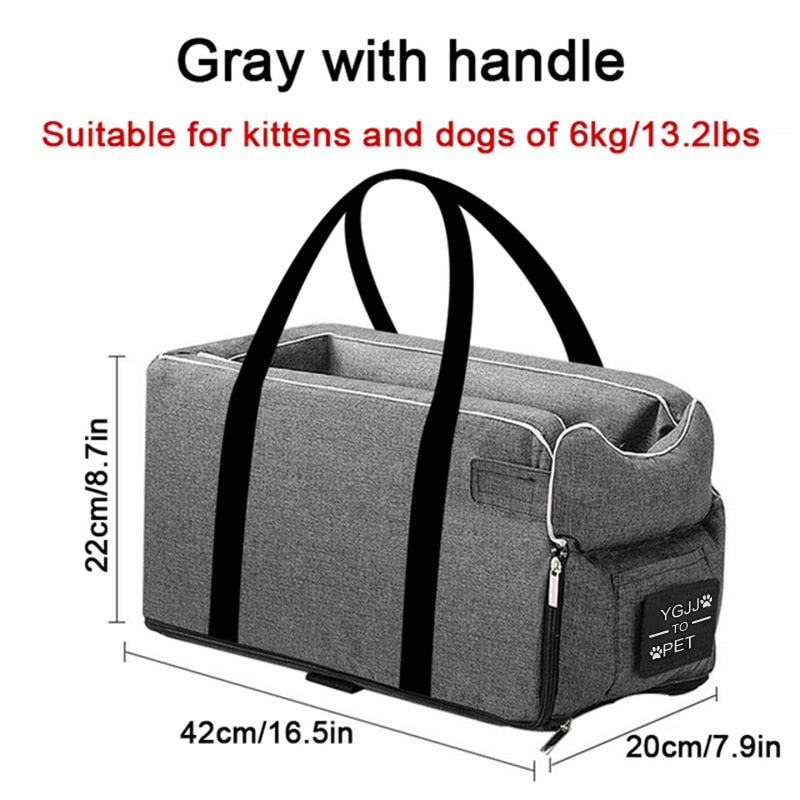 Cama portátil de viaje para gato y perro, asiento de seguridad para coche, Protector de transporte para perros pequeños, Chihuahua, Teddy
