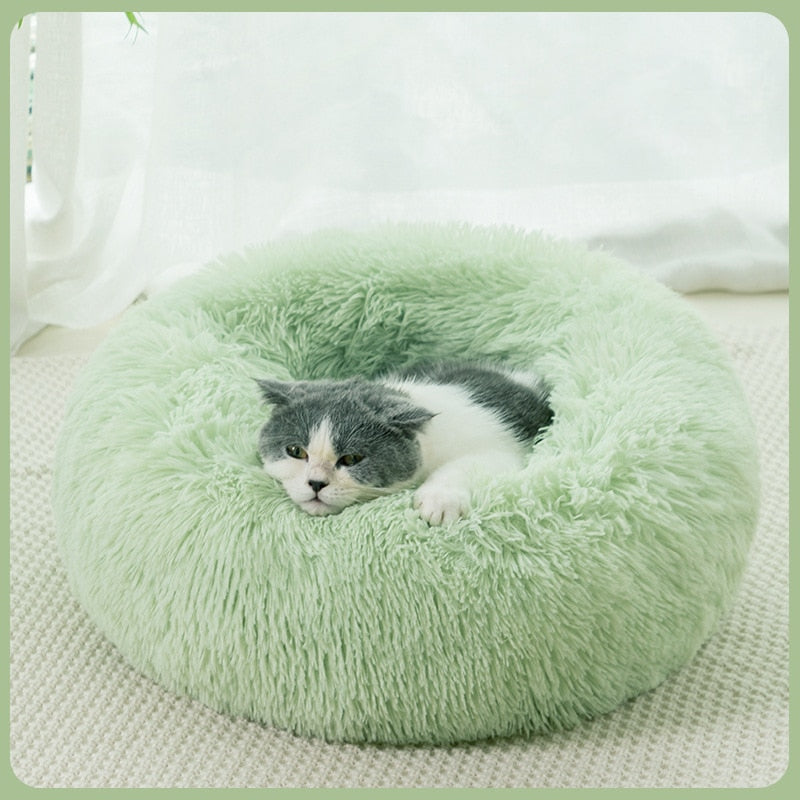 Cama redonda para gatos y perros, tapete de felpa suave y larga, cesta cálida, cojín, sofá, perrera para lavar a máquina
Cama redonda para gatos y perros, tapete de felpa suave y larga, cesta cálida, cojín, sofá, perrera para