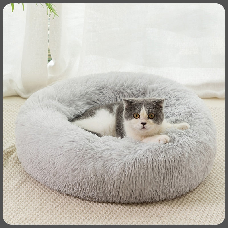 Cama redonda para gatos y perros, tapete de felpa suave y larga, cesta cálida, cojín, sofá, perrera para lavar a máquina
Cama redonda para gatos y perros, tapete de felpa suave y larga, cesta cálida, cojín, sofá, perrera para