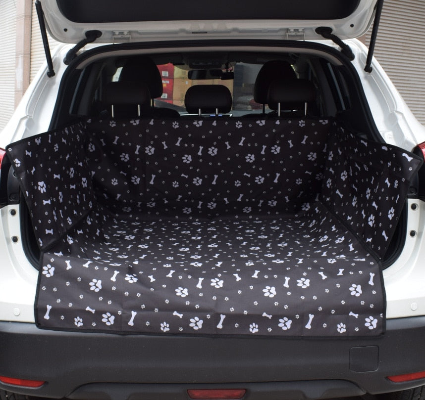 CAWAYI KENNEL-Protector de asiento de coche para mascotas, alfombrilla para maletero, funda protectora para transporte de gatos y perros, soporte para coche