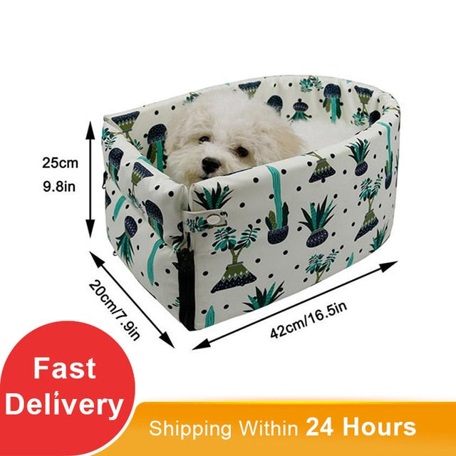 Cama portátil de viaje para gato y perro, asiento de seguridad para coche, Protector de transporte para perros pequeños, Chihuahua, Teddy