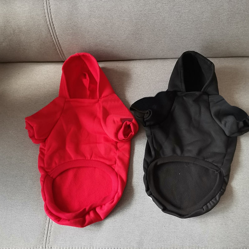 Ropa de lana suave para perro, sudadera cálida con capucha para Chihuahua, Bulldog Francés, Labrador