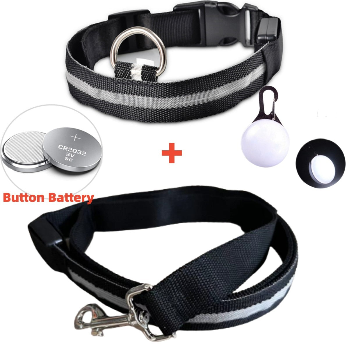 Correa Led brillante para perro, Collar luminoso con colgante, luz de lujo para perros y gatos, accesorios intermitentes de seguridad nocturna