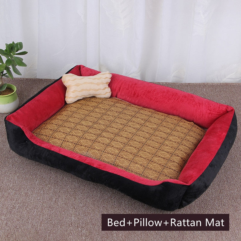 Cama para perros y mascotas, sofá cálido, alfombrillas para perros para perros pequeños, medianos y grandes, cama suave para mascotas para perros, casa lavable para gatos, cachorros, alfombrilla de algodón para perrera