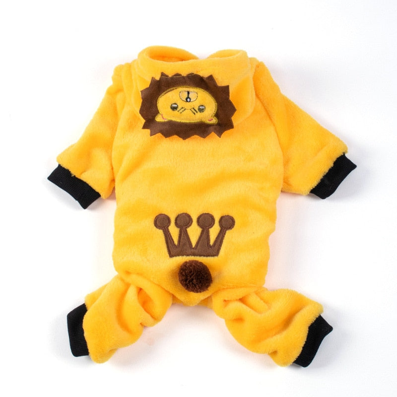 Ropa de lana suave para mascotas, sudaderas con capucha para perros pequeños, cachorros, gatos, Chihuahua, Yorkshire, disfraz de Navidad, Invierno