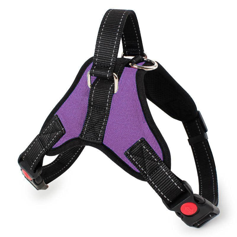 Arnés de nailon para perros, Collar acolchado de alta resistencia, tamaño Extra grande, mediano y pequeño, chaleco para perros Husky