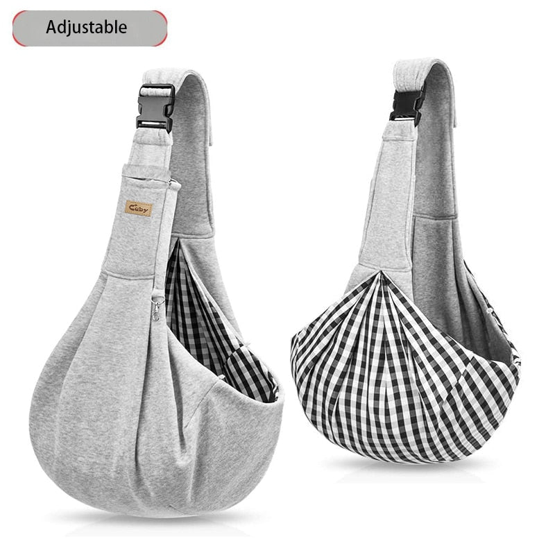CUBY-Bolsa de transporte para mascotas, Mochila pequeña ajustable para transportar perros, cabestrillo para gatos, bolso de viaje