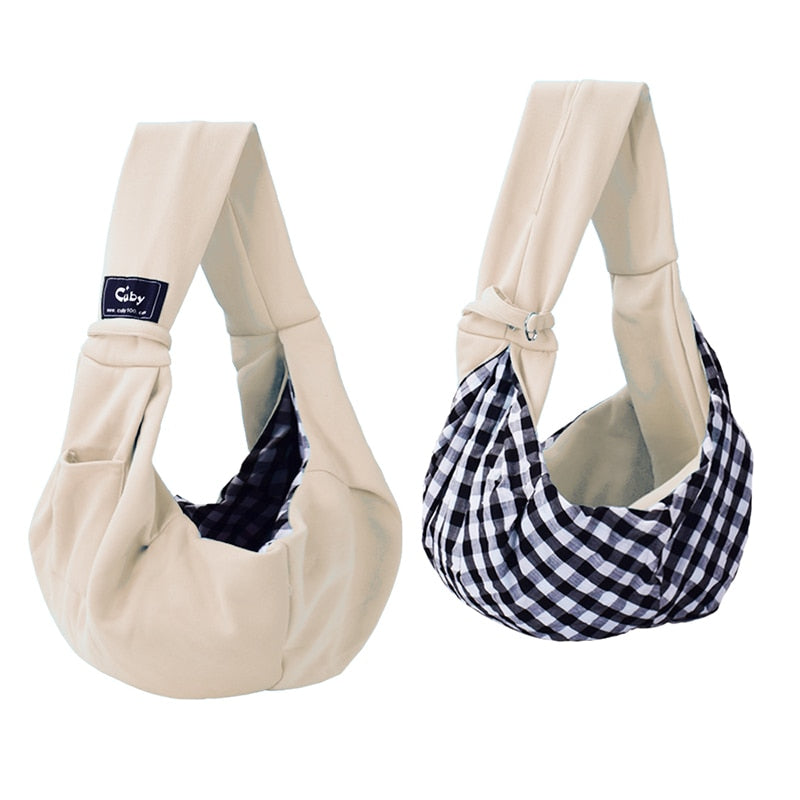 CUBY-Bolsa de transporte para mascotas, Mochila pequeña ajustable para transportar perros, cabestrillo para gatos, bolso de viaje