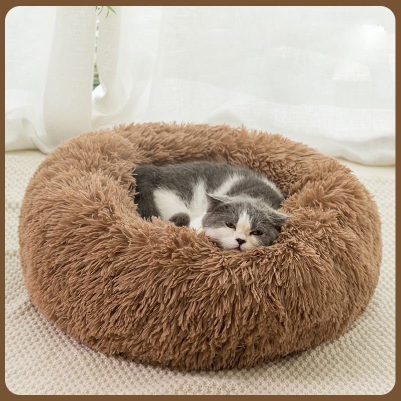Cama redonda para gatos y perros, tapete de felpa suave y larga, cesta cálida, cojín, sofá, perrera para lavar a máquina
Cama redonda para gatos y perros, tapete de felpa suave y larga, cesta cálida, cojín, sofá, perrera para