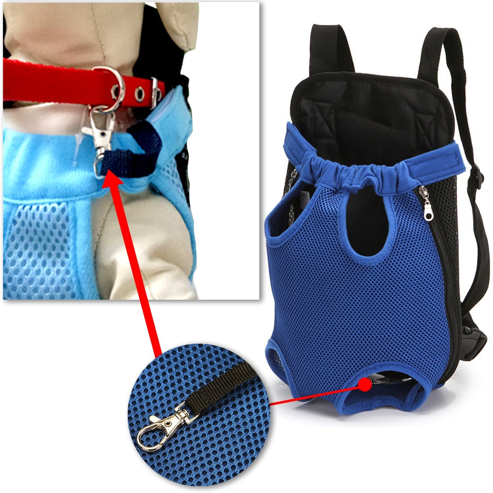 Bolsa de transporte para perros y gatos, mochila de viaje con malla transpirable para transportar mascota, ideal para ir de paseo al aire libre