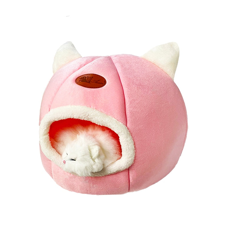 Cama cómoda para dormir profundamente en invierno para Gato, cesta para casa de perro pequeña, productos para mascotas, tienda de campaña acogedora, nido de cueva, Cama Gato interior, novedad